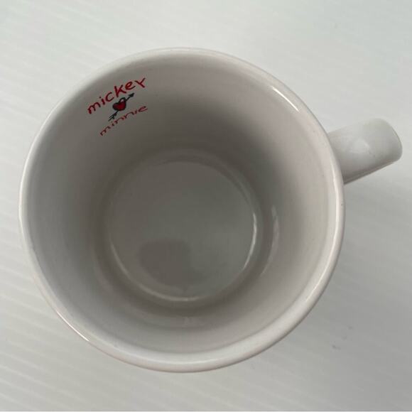 Vintage Mickey loves Minnie mug coffee cup with inside design - Picture 5 of 9